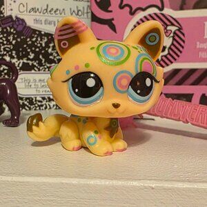 Littlest Pet shop Crouching Cat LPS #1839